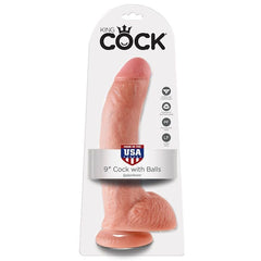 KING COCK - 9 NATURAL REALISTIC PENIS 22.9 CM