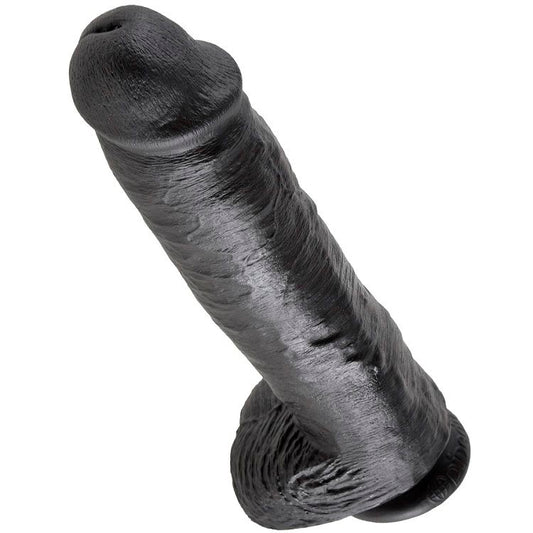 KING COCK - 11 REALISTIC BLACK PENIS 28 CM