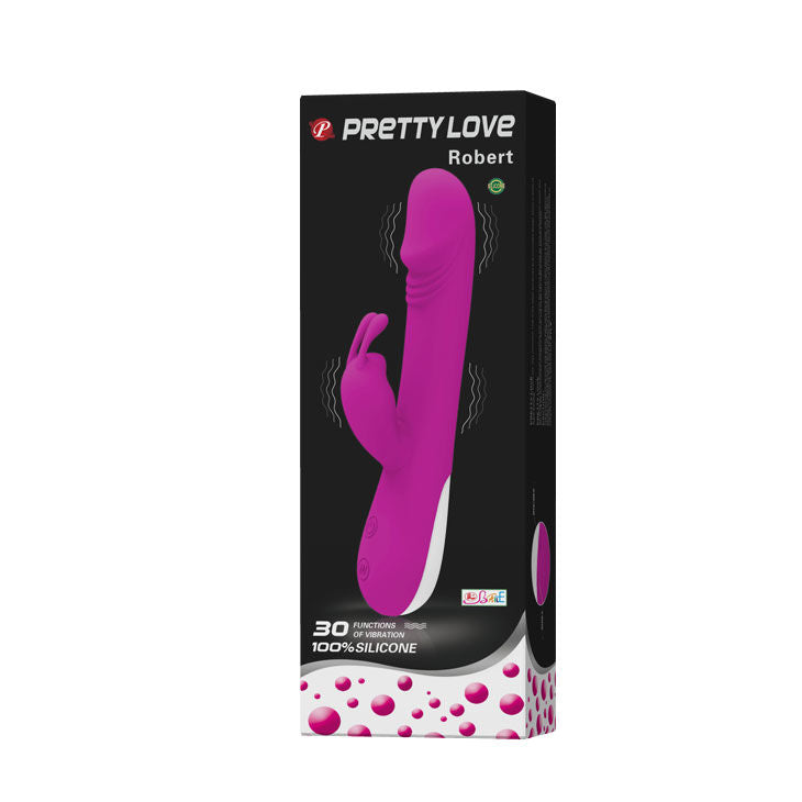 PRETTY LOVE - FLIRTATION VIBRATOR WITH CLITORIS STIMULATOR ROBERT