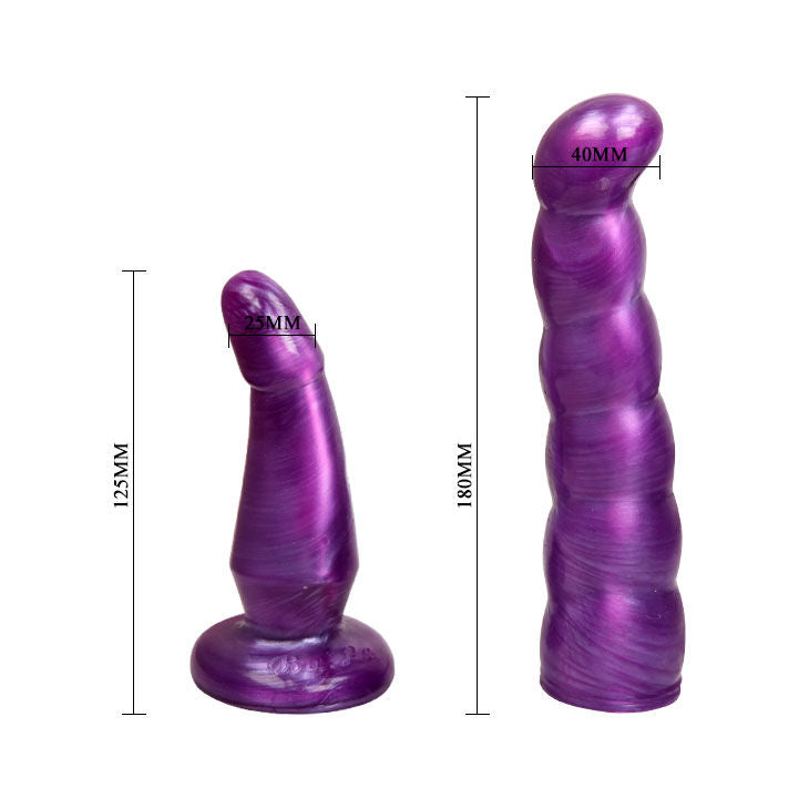 BAILE - LILAC FEMALE ANAL AND VAGINAL HARNESS G-SPOT 17 CM