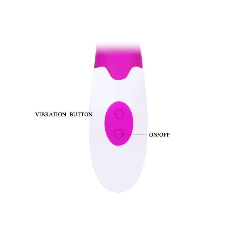 PRETTY LOVE - FLIRTATION VIBRATOR WITH CLITORIS STIMULATOR ALVIS