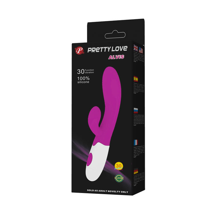 PRETTY LOVE - FLIRTATION VIBRATOR WITH CLITORIS STIMULATOR ALVIS