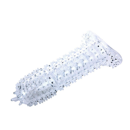 BAILE - PENIS SLEEVE WITH STIMULATING DOTS PURPLE 14 CM