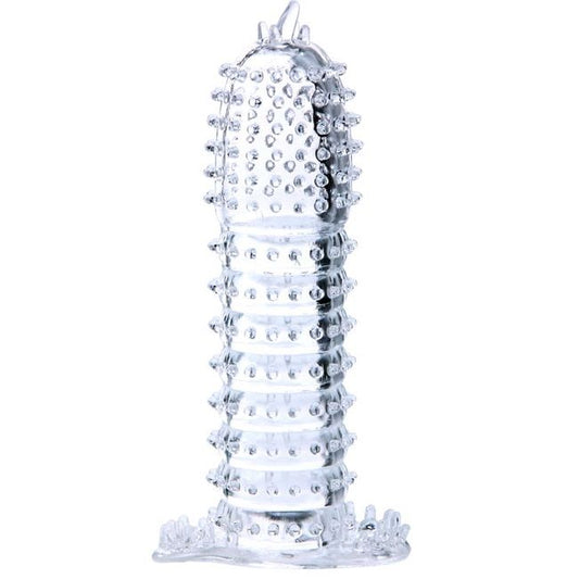 BAILE - PENIS SLEEVE WITH STIMULATING DOTS TRANSPARENT 14 CM