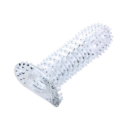 BAILE - PENIS SLEEVE WITH STIMULATING DOTS TRANSPARENT 14 CM