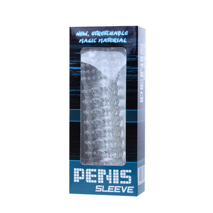 BAILE - PENIS SLEEVE WITH STIMULATING DOTS TRANSPARENT 14 CM