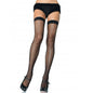 LEG AVENUE - MEDIAS DE RED NEGRO DE NYLON