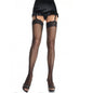 LEG AVENUE - SMALL FISHNET STOCKINGS WITH LACE MODEL 1