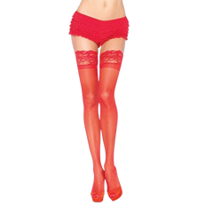 LEG AVENUE - SELF-ADHESIVE RED LACE TIGHTS