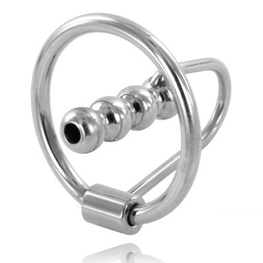 HARD METAL - GLAND RING WITH URETHRAL PLUG 28MM