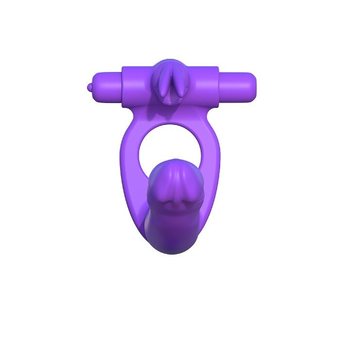 FANTASY C-RINGZ - DOUBLE PENETRATION RING WITH RABBIT