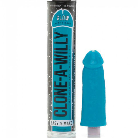 CLONE A WILLY - LUMINESCENT BLUE PENIS CLONER WITH VIBRATOR