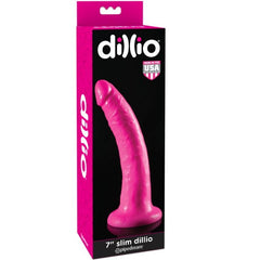 DILLIO - DILDO WITH SUCTION CUP 17.8 CM - PINK