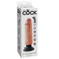 KING COCK - VIBRATOR DILDO 15.24 CM NATURAL