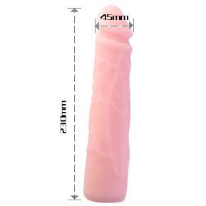 DANCE - REALISTIC SKIN TOUCH SILICONE DILDO 23 CM