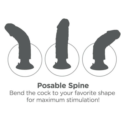 KING COCK - VIBRATING DILDO WITH TESTICLES 25.5 CM NATURAL COLOR