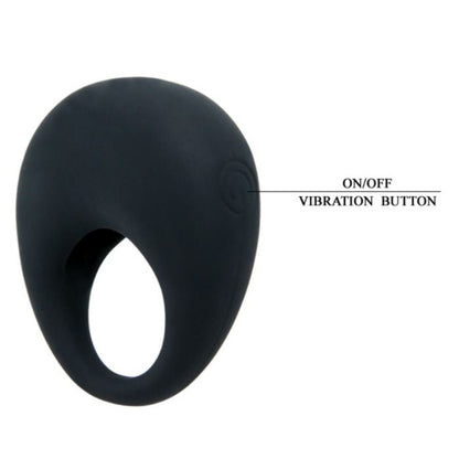 PRETTY LOVE - TRAP VIBRATING RING BLACK