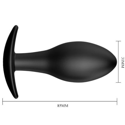 PRETTY LOVE - ANCHOR SILICONE ANAL PLUG 8.5 CM BLACK