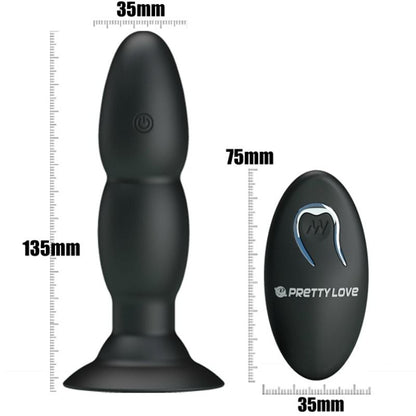 PRETTY LOVE - REMOTE CONTROL VIBRATING AND ROTATING PLUG