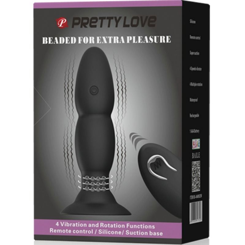 PRETTY LOVE - REMOTE CONTROL VIBRATING AND ROTATING PLUG