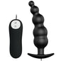 PRETTY LOVE - SILICONE ANAL PLUG EXTRA STIMULATION AND 12 VIBRATION MODES BLACK