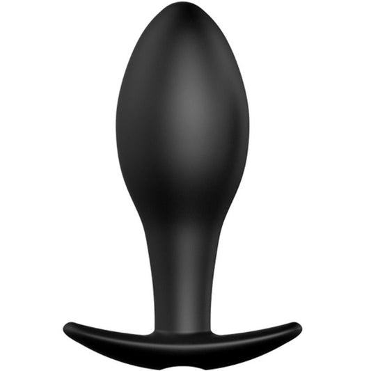 PRETTY LOVE - ANCHOR-SHAPED SILICONE ANAL PLUG 12 VIBRATION MODES BLACK