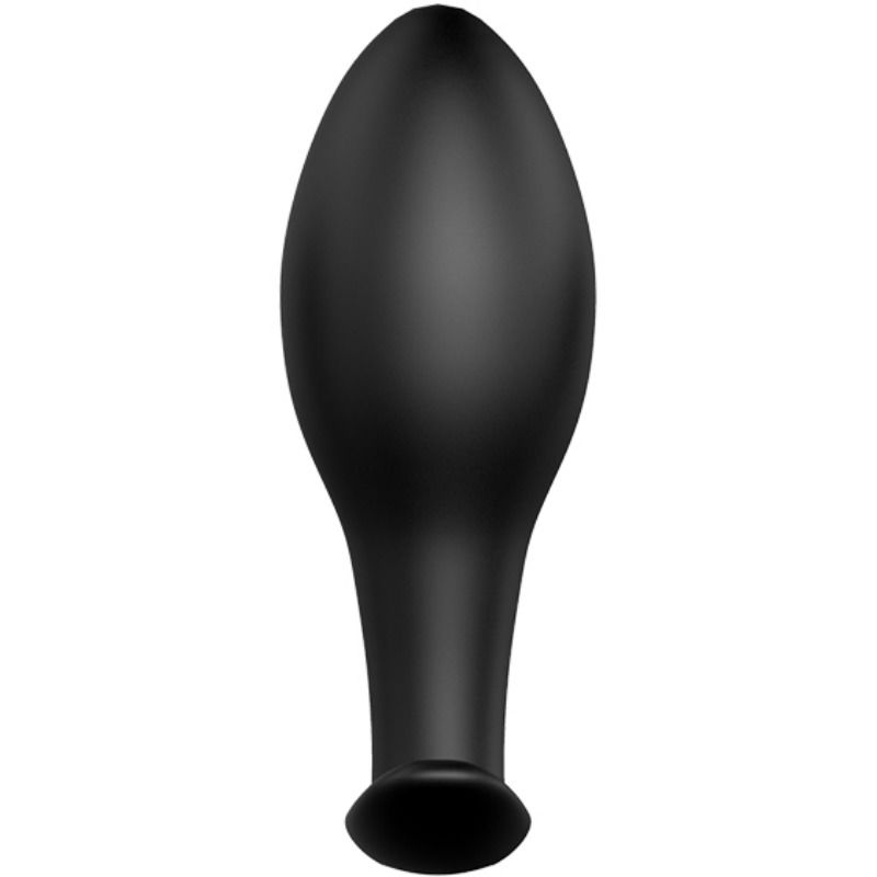 PRETTY LOVE - ANCHOR-SHAPED SILICONE ANAL PLUG 12 VIBRATION MODES BLACK