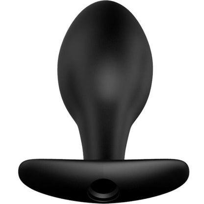 PRETTY LOVE - ANCHOR-SHAPED SILICONE ANAL PLUG 12 VIBRATION MODES BLACK