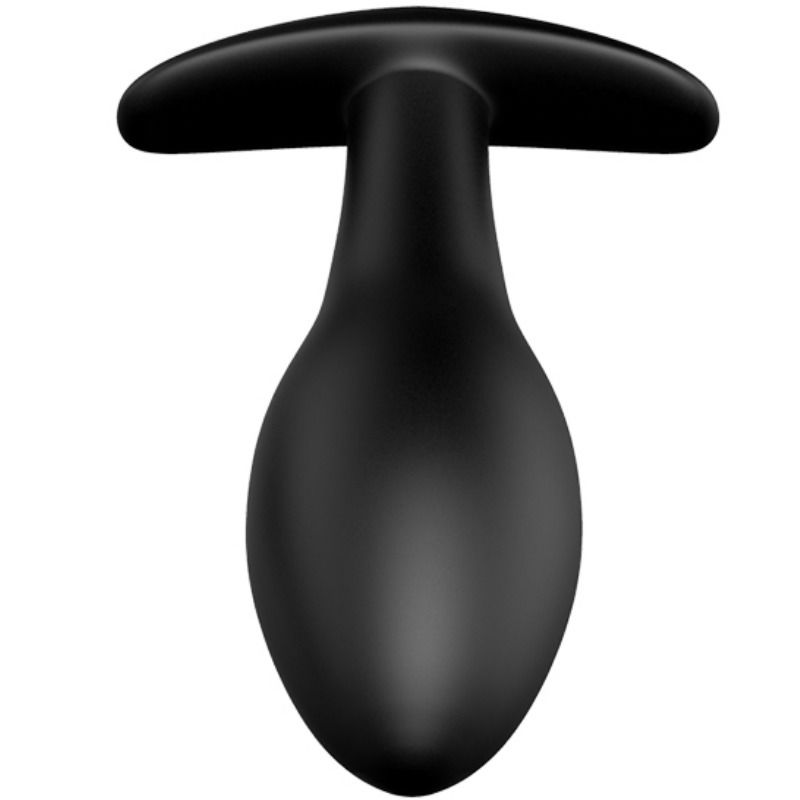 PRETTY LOVE - ANCHOR-SHAPED SILICONE ANAL PLUG 12 VIBRATION MODES BLACK