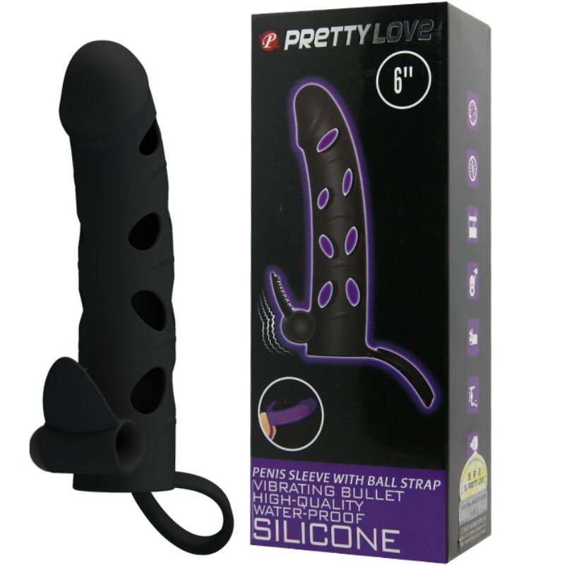 PRETTY LOVE - VIBRATING SILICONE CASE 15.2 CM