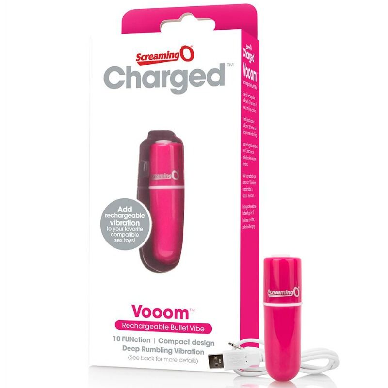 SCREAMING O - VOOOM RECHARGEABLE VIBRATING BULLET PINK