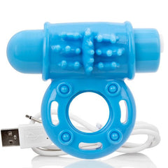 SCREAMING O - WOW RECHARGEABLE VIBRATING RING BLUE