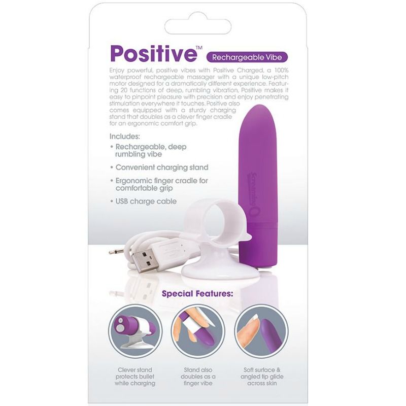 SCREAMING O - POSITIVE LILAC RECHARGEABLE MASSAGER