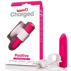 SCREAMING O - POSITIVE PINK RECHARGEABLE MASSAGER