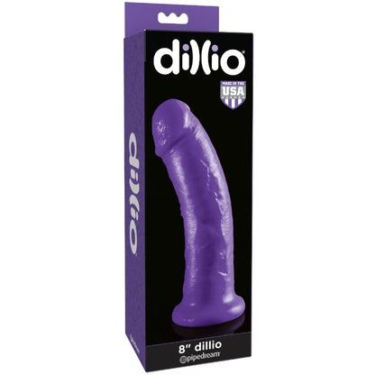 DILLIO - DILDO WITH SUCTION CUP 20.32 CM LILAC