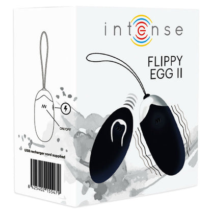 INTENSE - FLIPPY II REMOTE RECHARGEABLE EGG BLACK