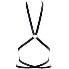 BIJOUX INDISCRETS MAZE - BLACK MULTIPOSITION HARNESS