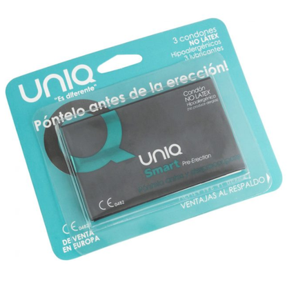 UNIQ - SMART PRE-ERECTION CONDOMS WITHOUT LATEX 3 UNITS