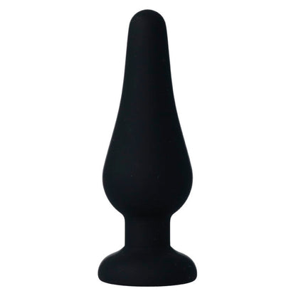 INTENSE - ANAL PLUG PIPO M BLACK SILICONE 11 CM