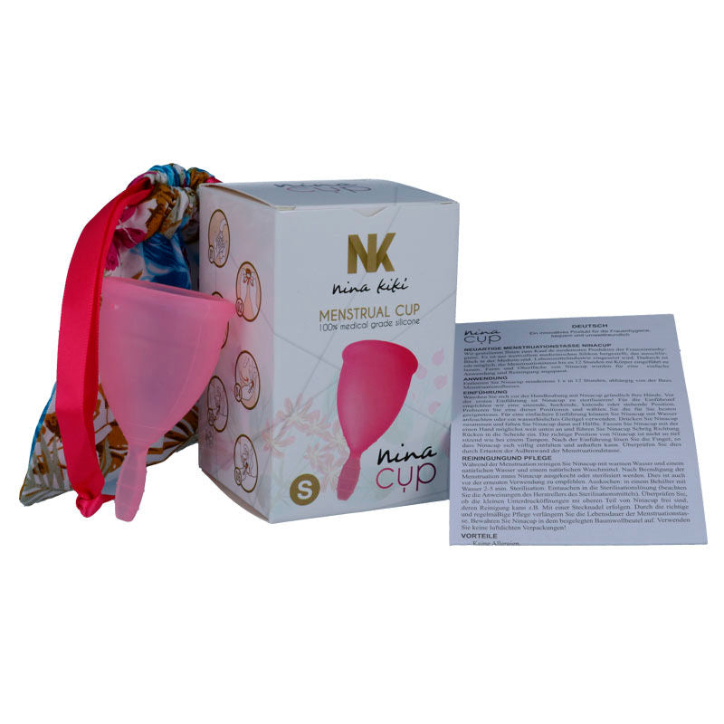 NINA KIKÍ - PINK MENSTRUAL CUP - SIZE S