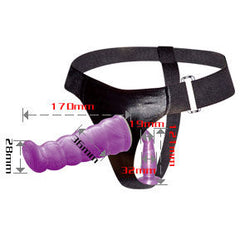 BAILE - LILAC FEMALE ANAL AND VAGINAL HARNESS G-SPOT 17 CM