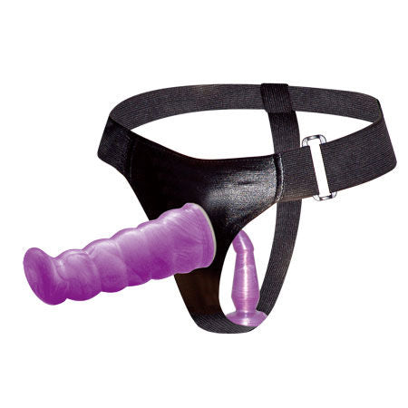 BAILE - LILAC FEMALE ANAL AND VAGINAL HARNESS G-SPOT 17 CM