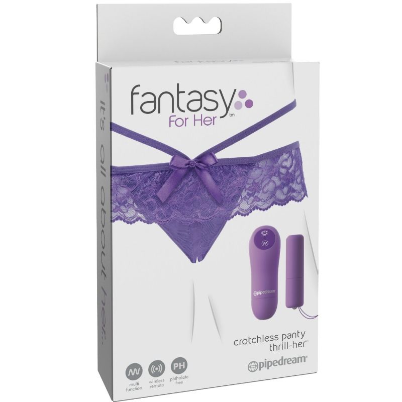 FANTASY FOR HER - VIBRATING THONG WITH OPENING