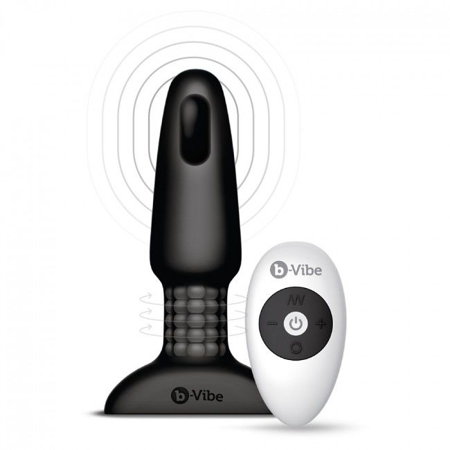 B-VIBE - RIMMING CONTROL REMOTO ANAL PLUG 2 NEGRO