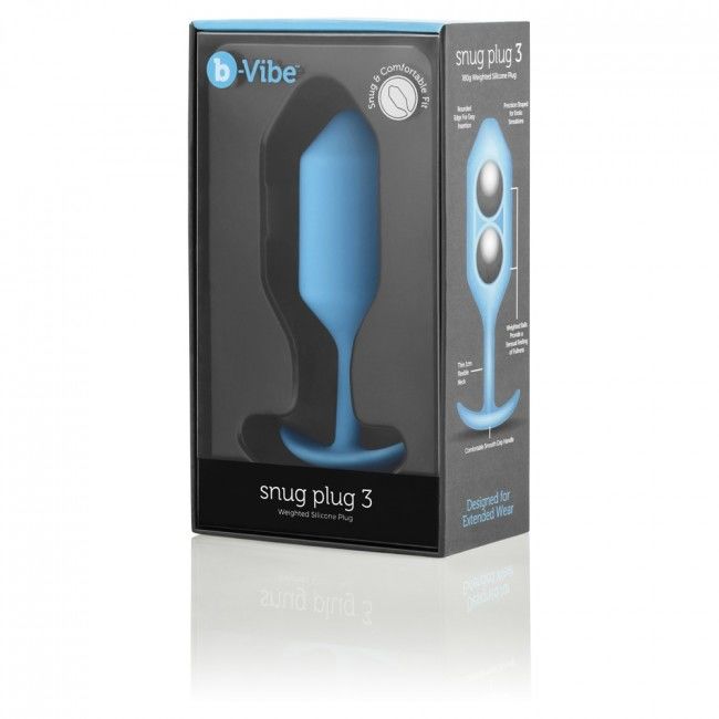 B-VIBE - ANAL SNUG PLUG 3 SKY BLUE