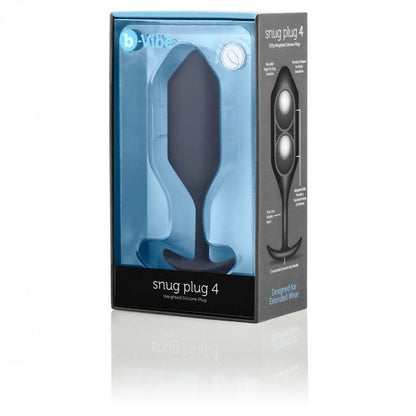 B-VIBE - ANAL SNUG PLUG 4 BLACK