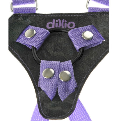 DILLIO - STRAP ON HARNESS WITH STRAPS AND DILDO 17.8 CM