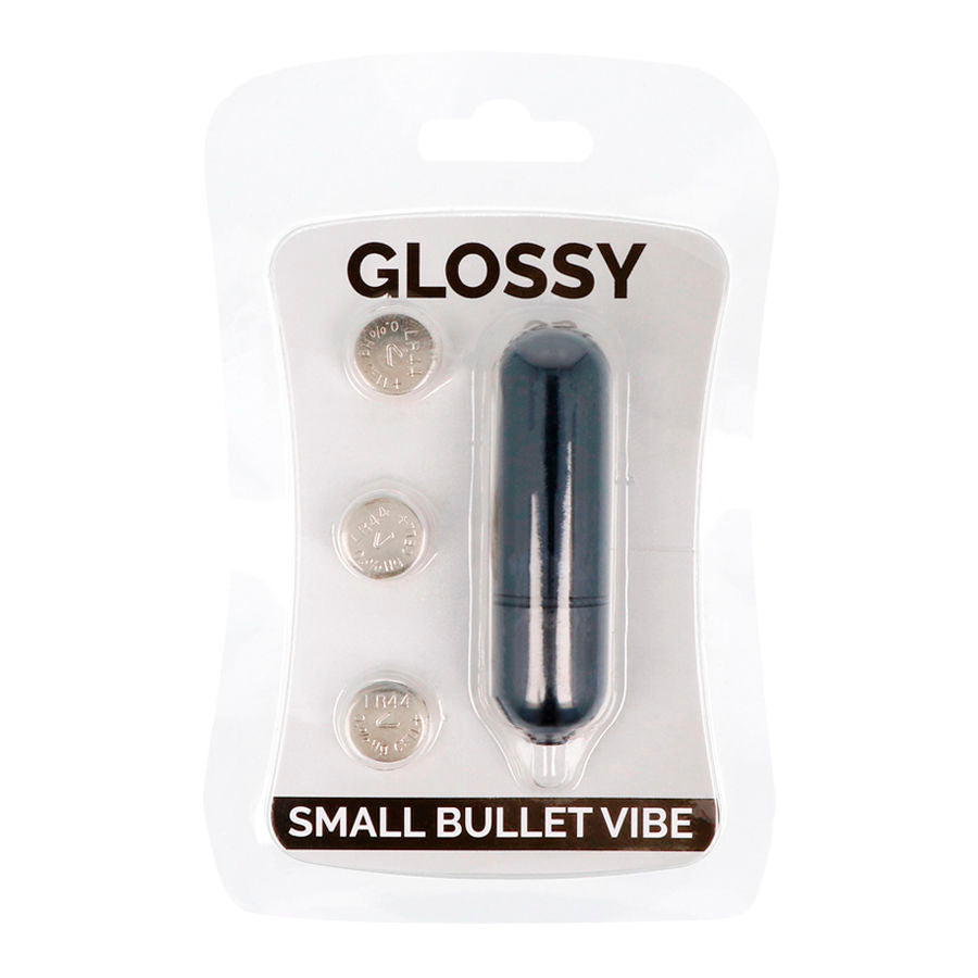 GLOSSY - SMALL BLACK VIBRATING BULLET