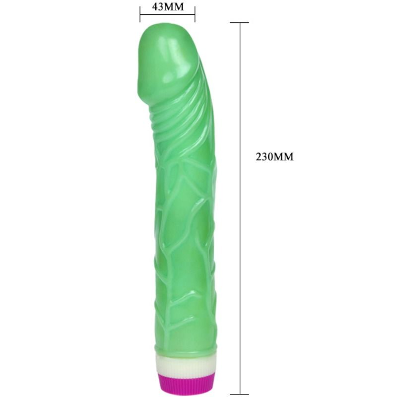 DANCE - WAVES OF PLEASURE VIBRATOR 23 CM GREEN