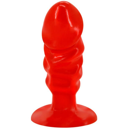 DANCE - UNISEX ANAL PLUG WITH SUCTION CUP RED